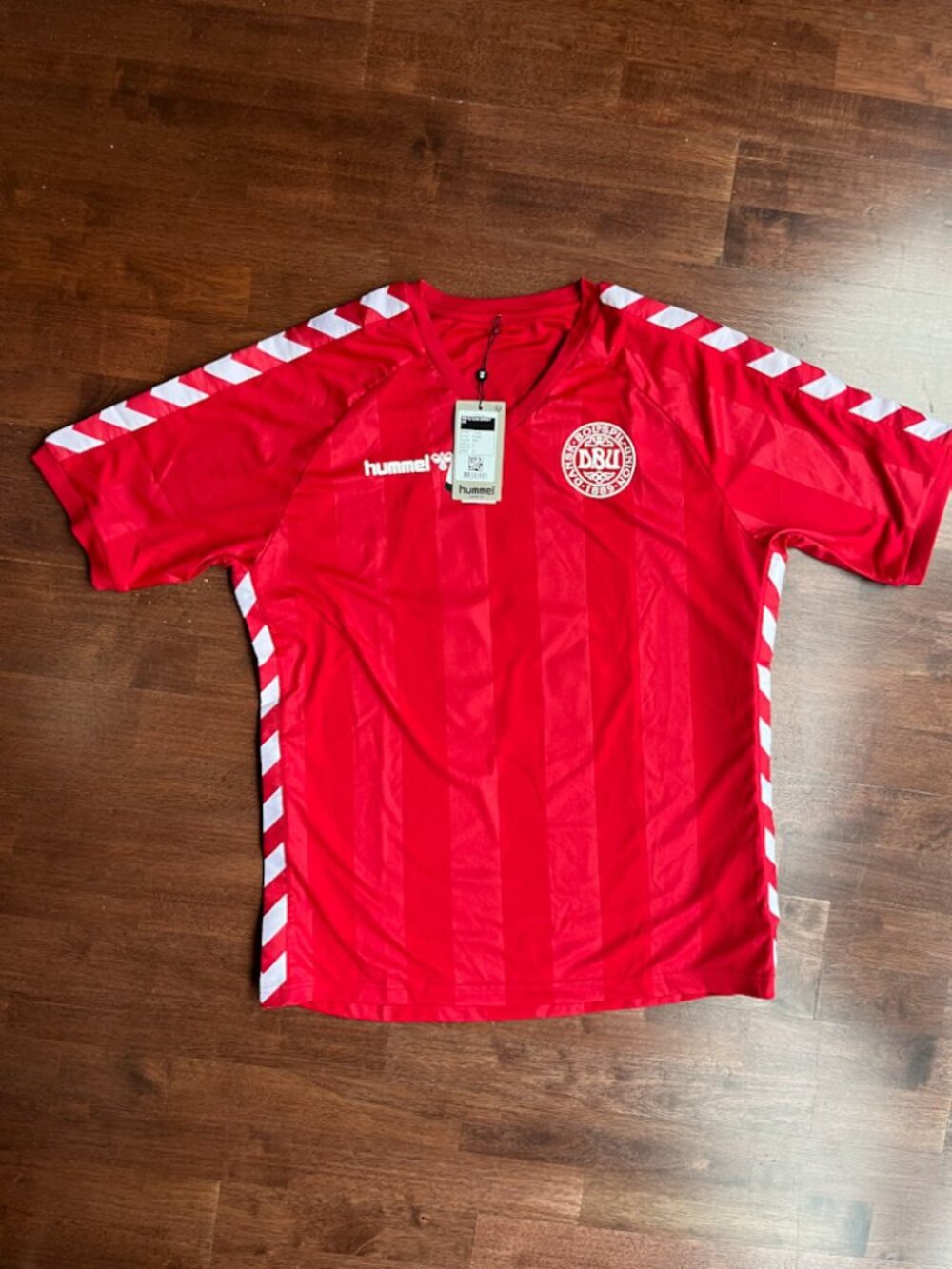 Denmark Hummel Retro 1983 Soccer Jersey Large NWT